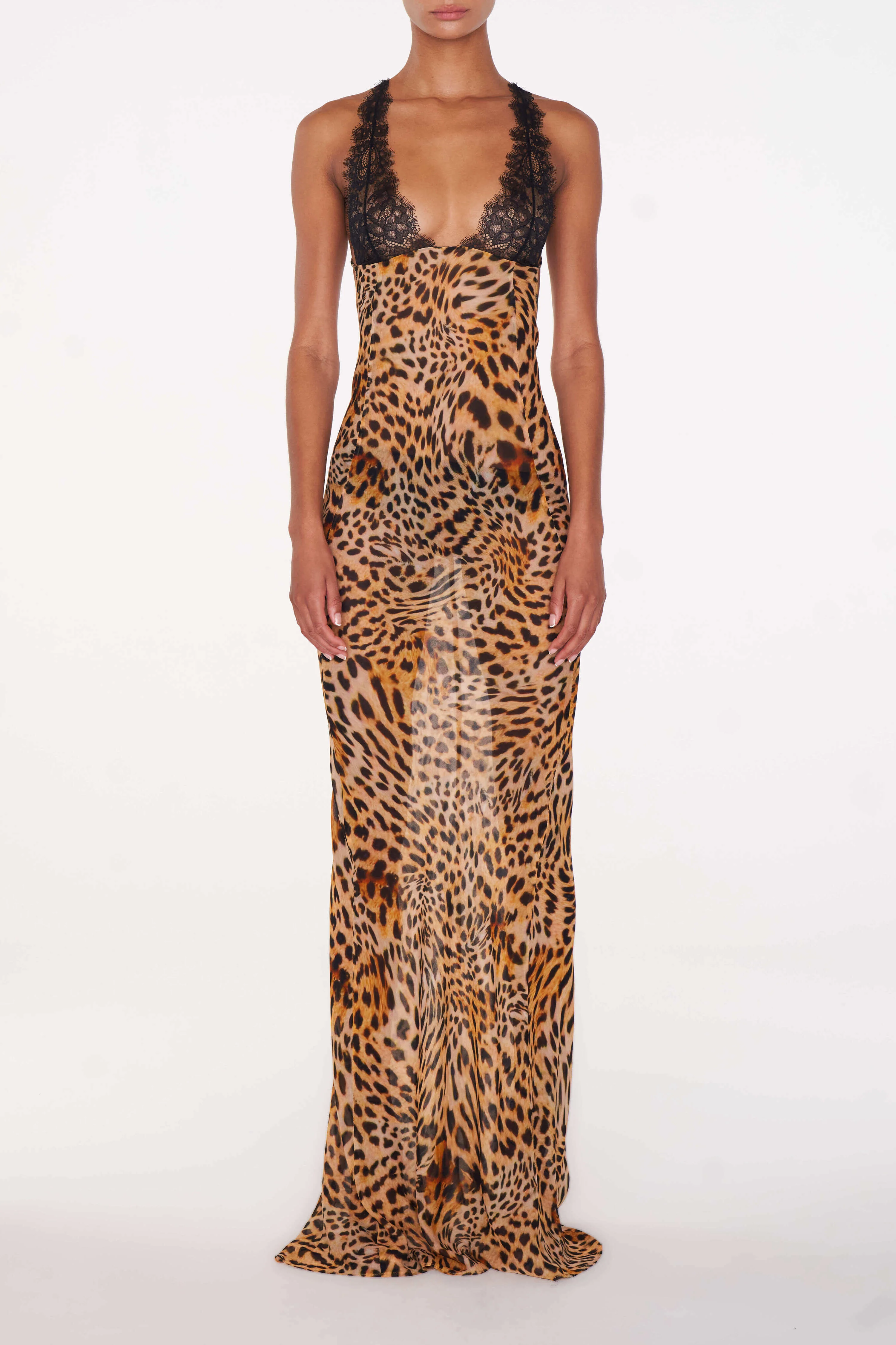 Akima Leopard Slip Dress - Image 4