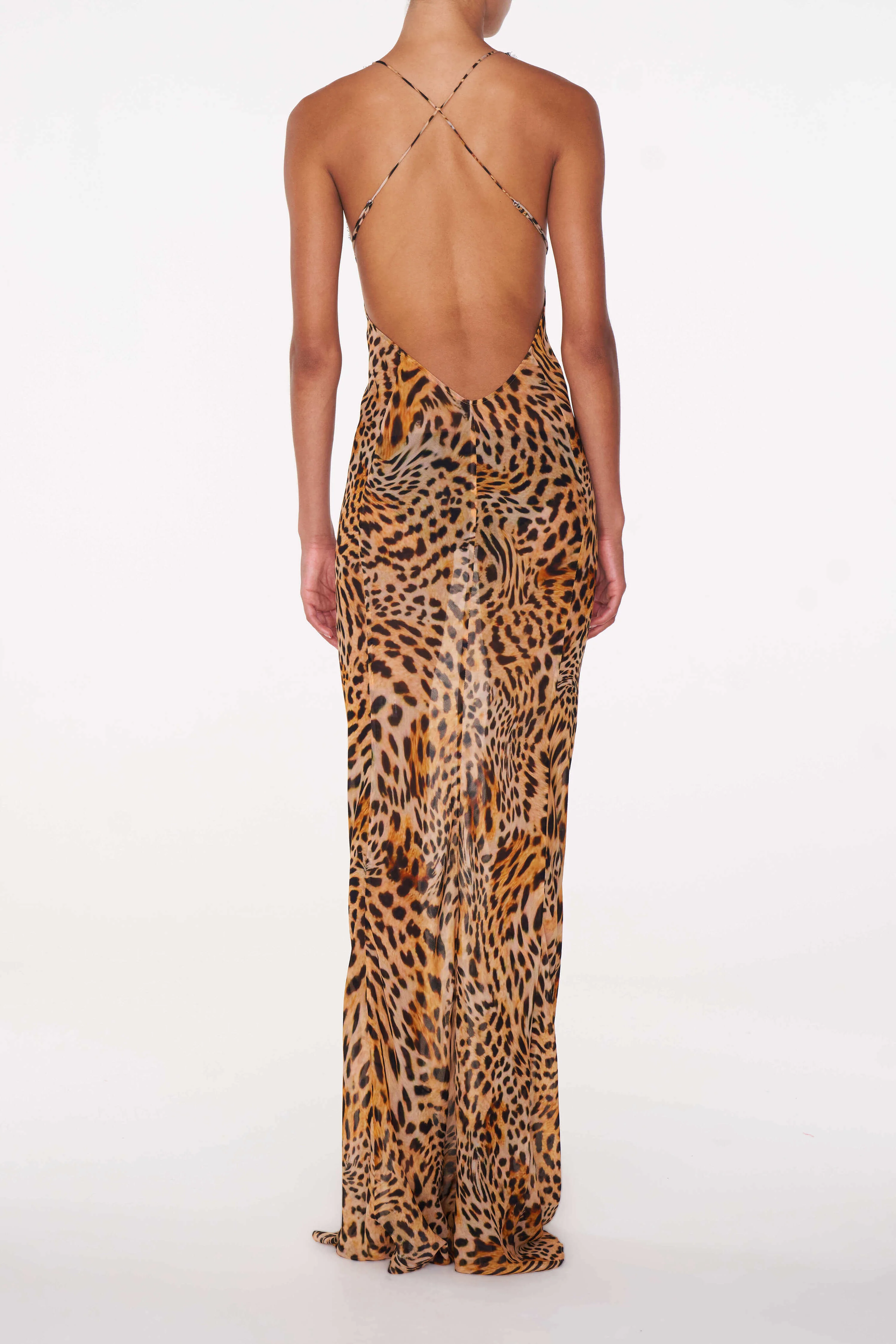 Akima Leopard Slip Dress - Image 5