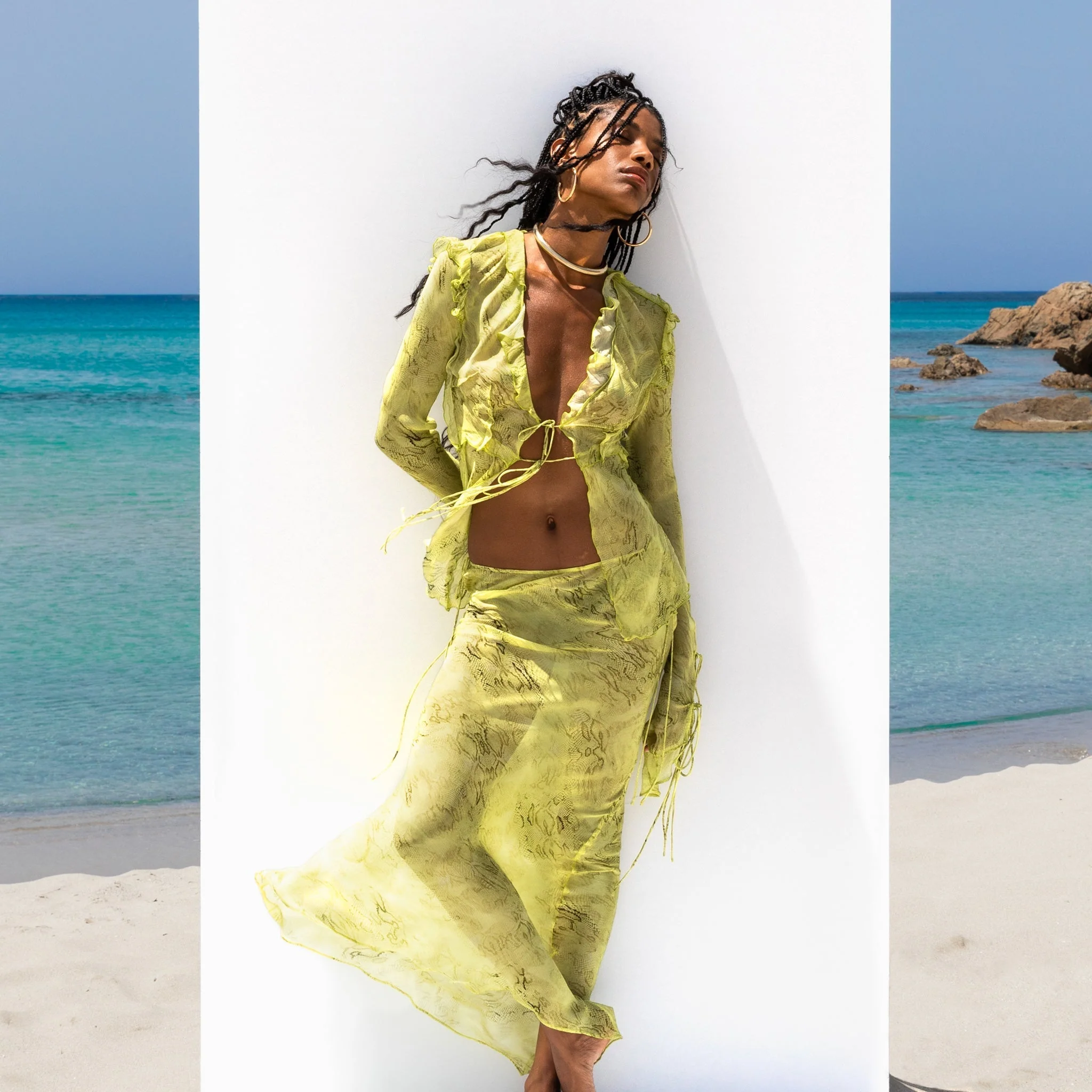 Cobra Blouse Lime - Image 5