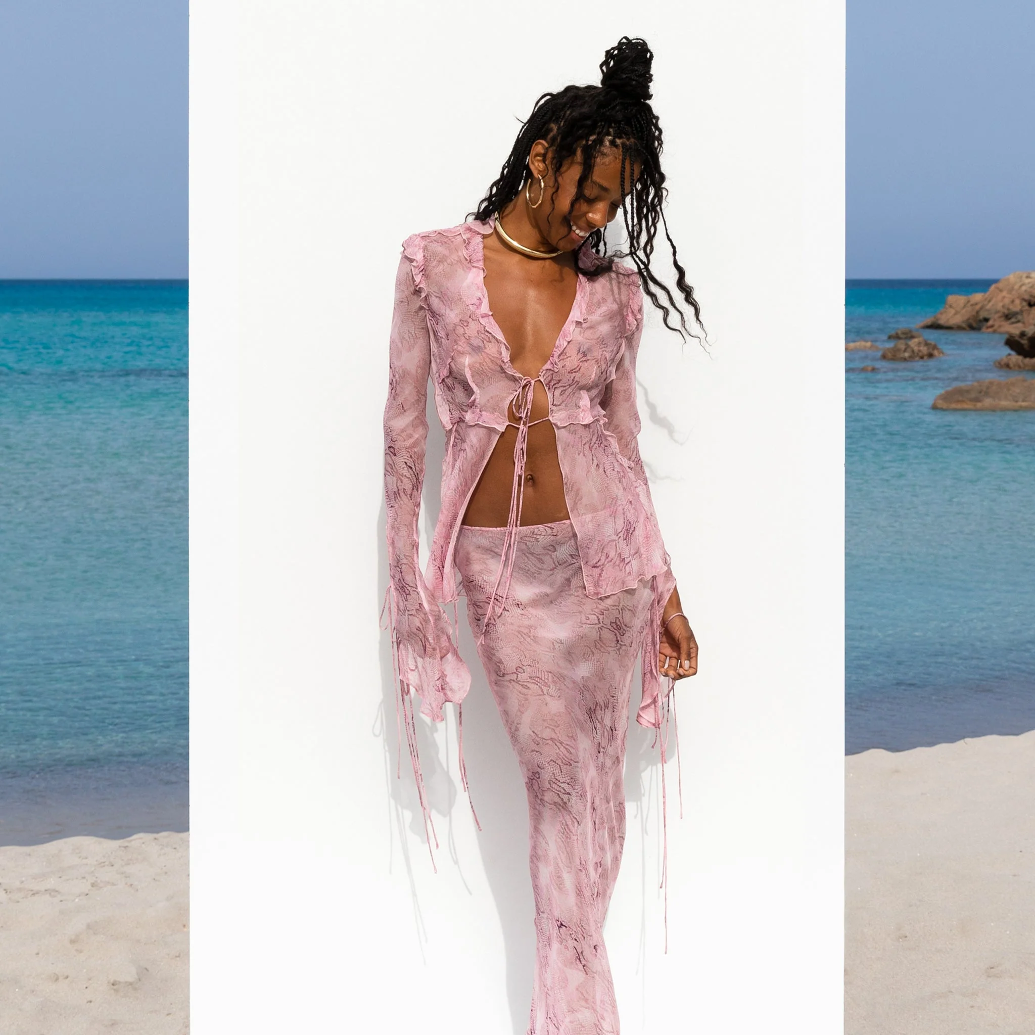 Cobra Blouse Pink - Image 5