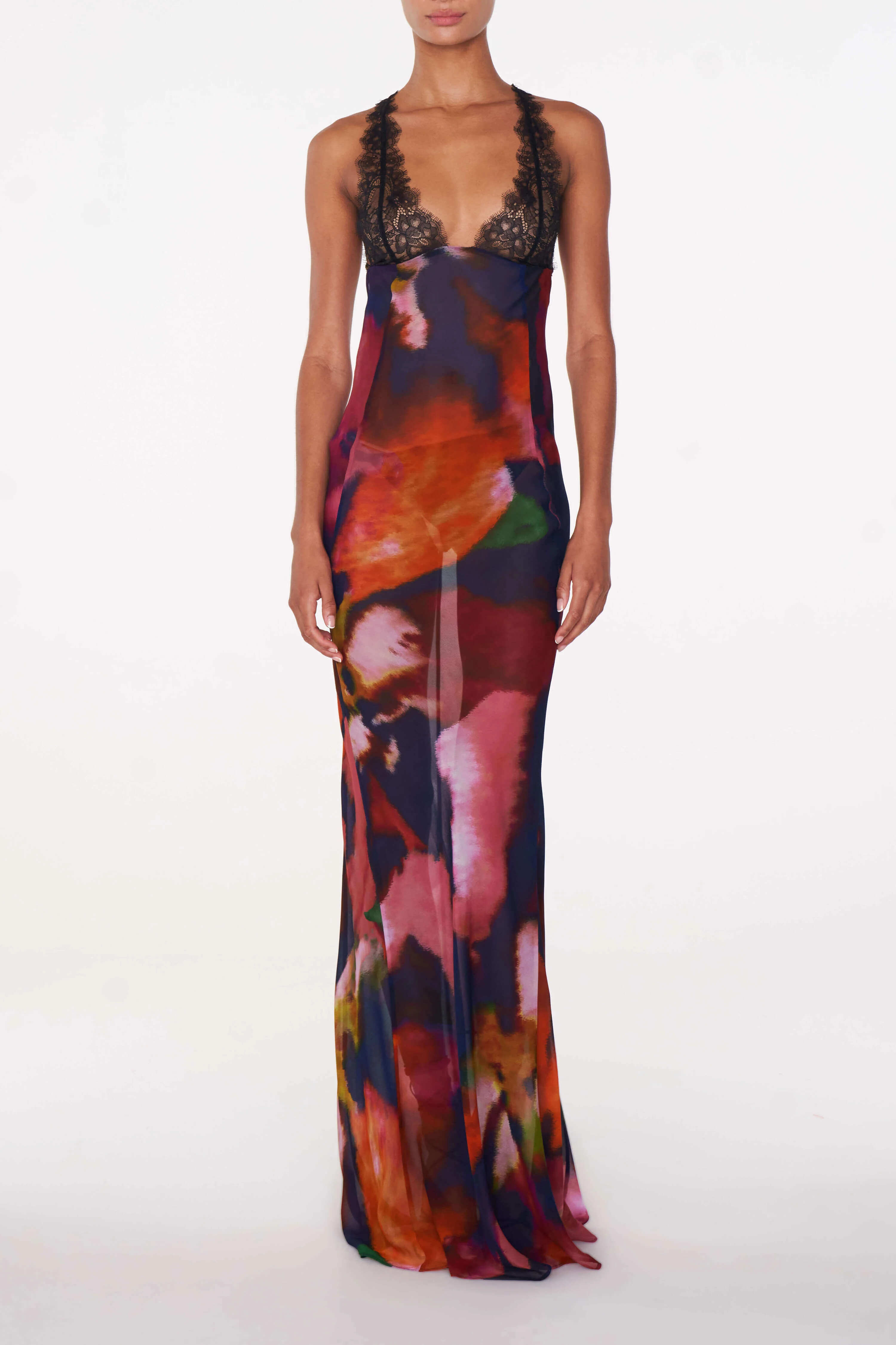 Paola Floral Slip Dress - Image 5