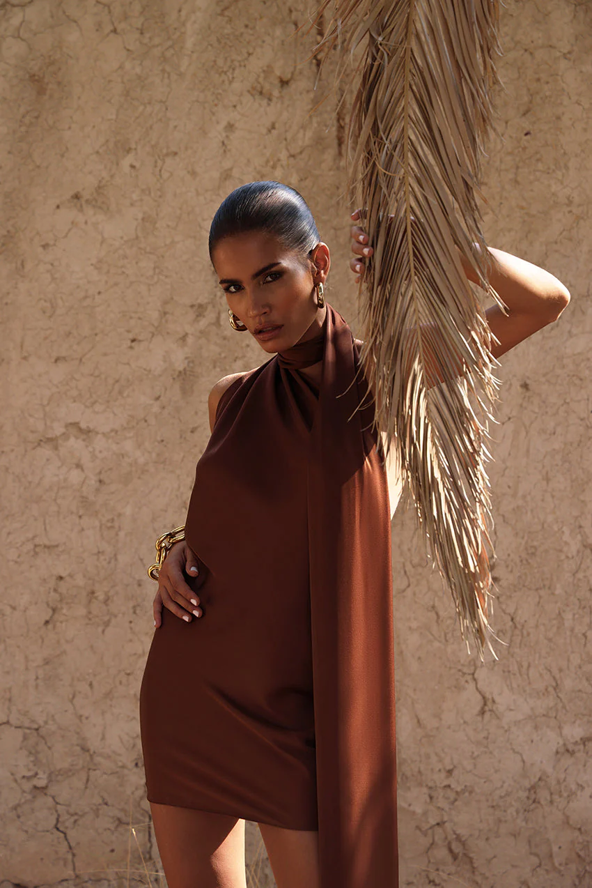 Serafia Dress Cocoa - Image 3